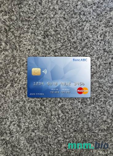 Botswana ABC bank wygląd zdjęcia mastercard skan PSD + zdjęcie